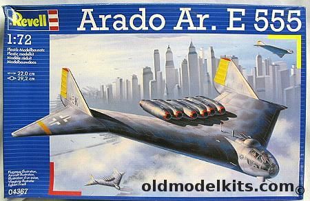 Revell 1/72 Arado Ar. E555 Jet Bomber - (Ar-555), 04367 plastic model kit